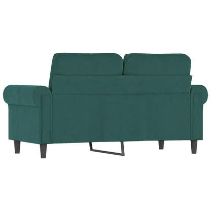 Tweezitsbank 120 cm fluweel donkergroen 120 cm Donkergroen