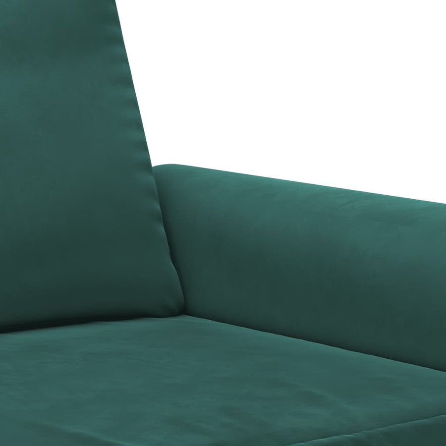 Tweezitsbank 120 cm fluweel donkergroen 120 cm Donkergroen