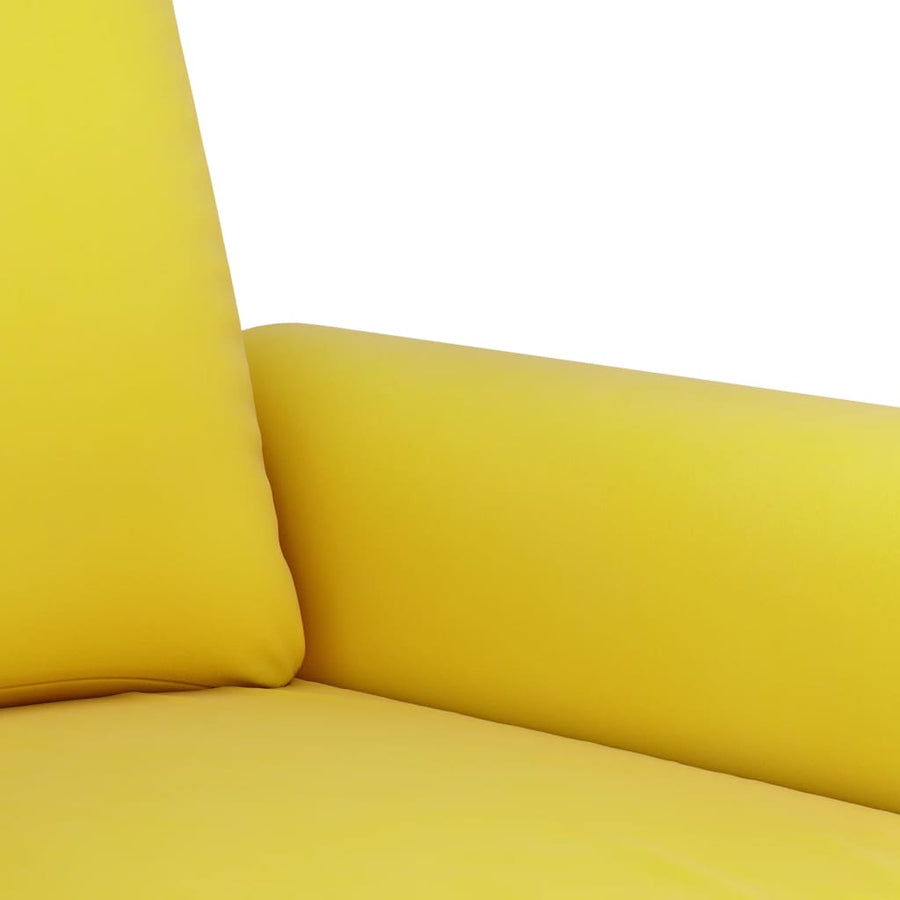 Tweezitsbank 120 cm fluweel geel 120 cm Geel