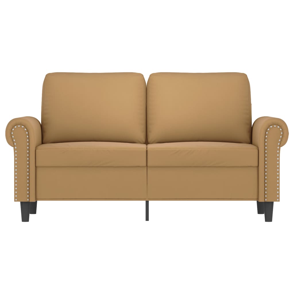 Tweezitsbank 120 cm fluweel bruin 120 cm Bruin