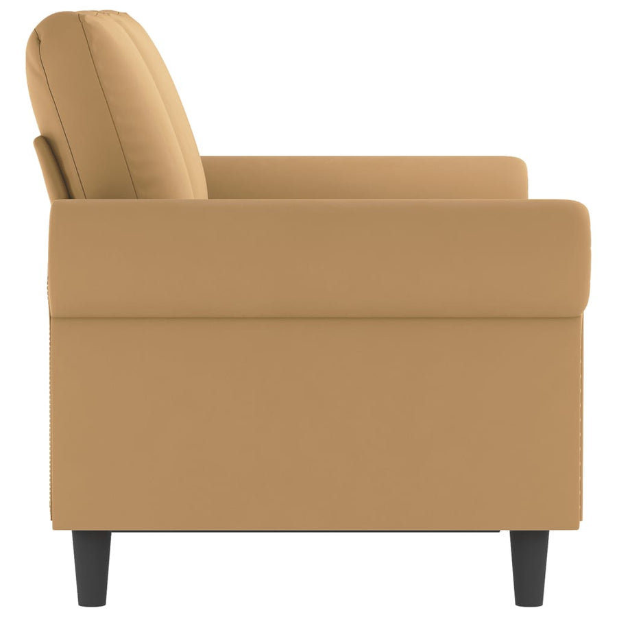 Tweezitsbank 120 cm fluweel bruin 120 cm Bruin
