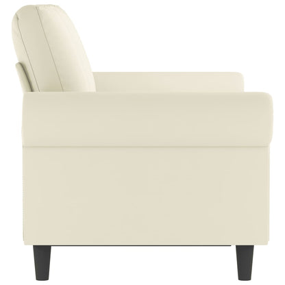 Tweezitsbank 120 cm fluweel crèmekleurig 120 cm Crème