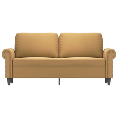 Tweezitsbank 140 cm stof bruin 140 cm Bruin