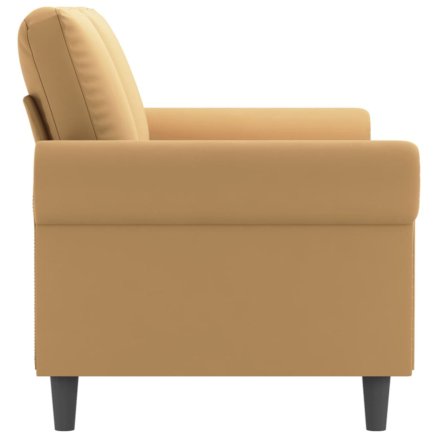 Tweezitsbank 140 cm stof bruin 140 cm Bruin