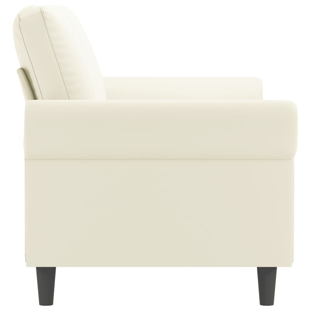 Tweezitsbank 140 cm fluweel crèmekleurig 140 cm Crème