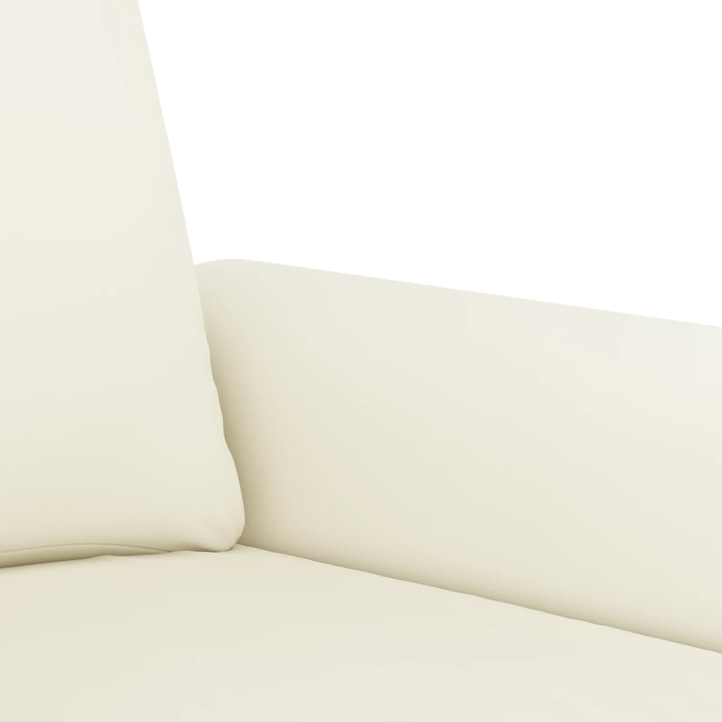 Tweezitsbank 140 cm fluweel crèmekleurig 140 cm Crème