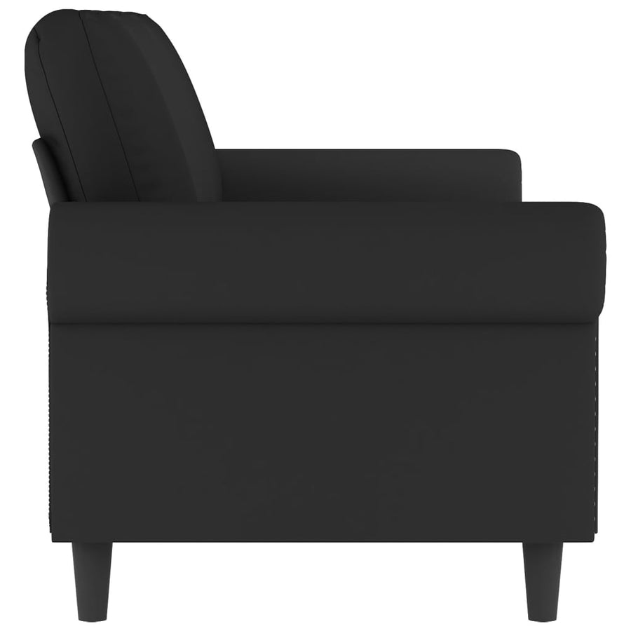 Driezitsbank 180 cm fluweel zwart