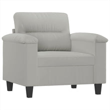 Fauteuil Microvezelstof 60 cm Lichtgrijs
