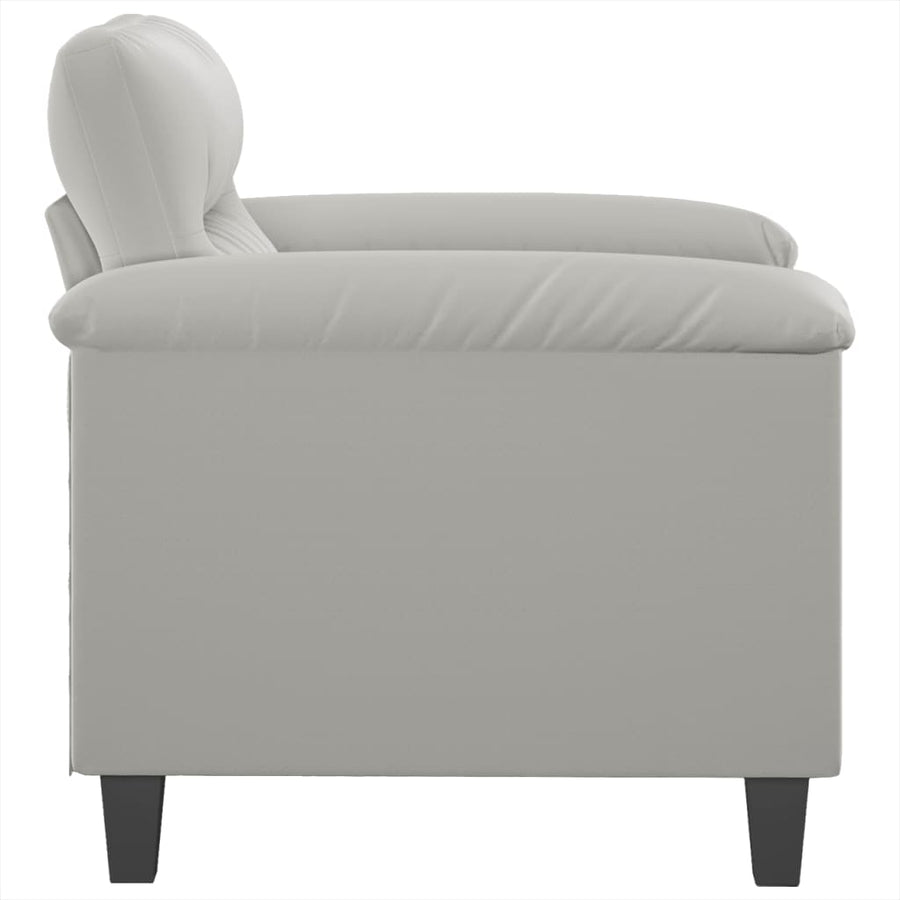 Fauteuil Microvezelstof 60 cm Lichtgrijs