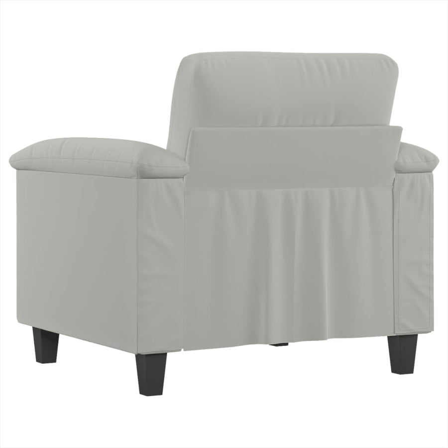 Fauteuil Microvezelstof 60 cm Lichtgrijs