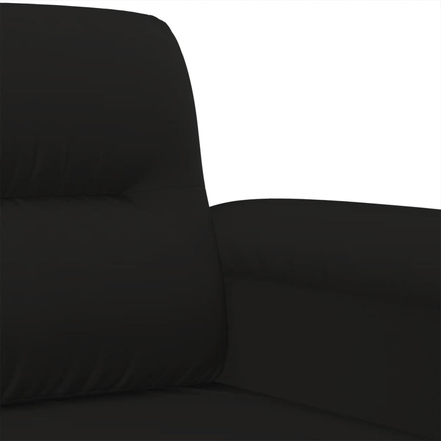 Fauteuil Microvezelstof 60 cm Zwart
