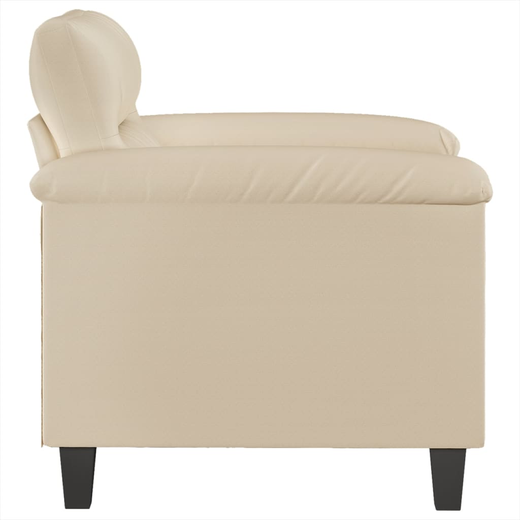 Fauteuil Microvezelstof Kleurig 60 cm Crème