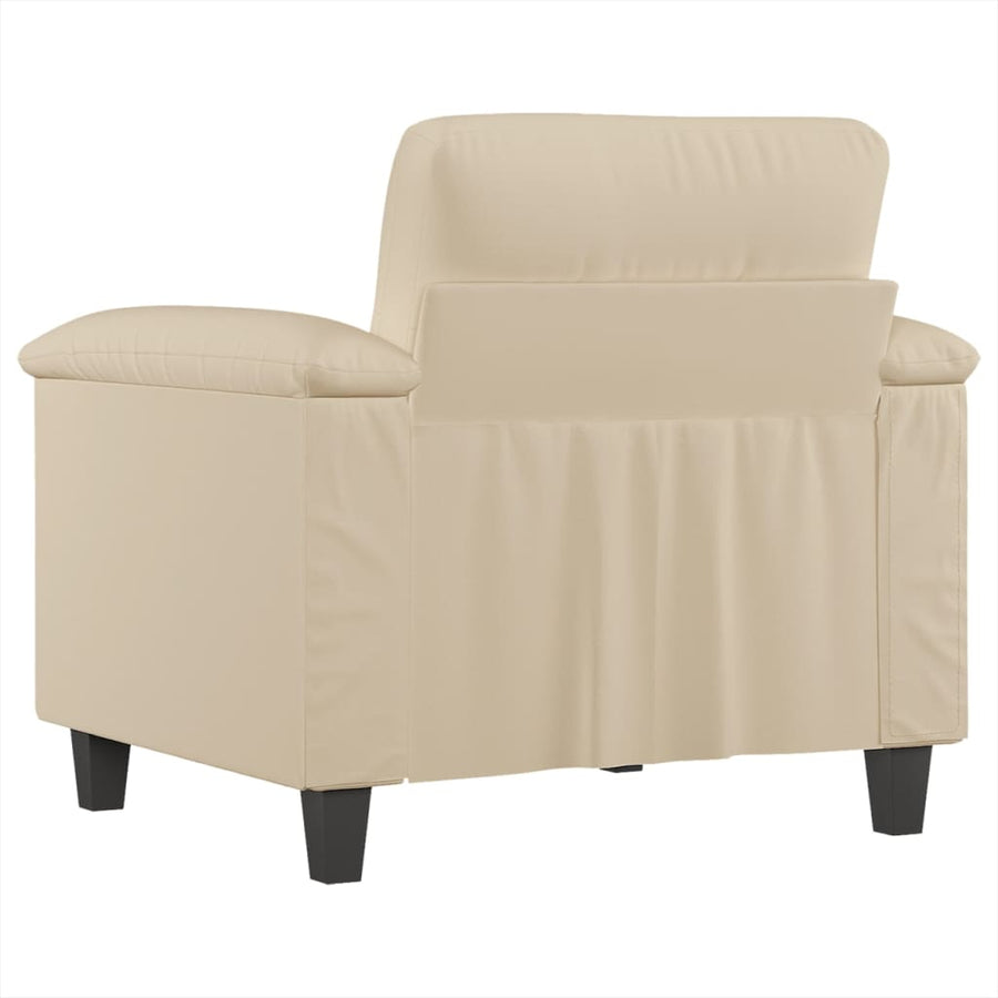 Fauteuil Microvezelstof Kleurig 60 cm Crème