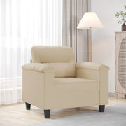 Fauteuil 60 cm microvezel crèmekleurig