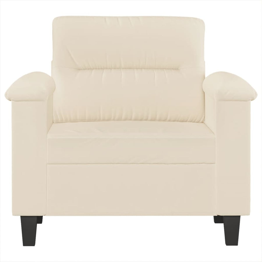 Fauteuil 60 cm microvezelstof beige