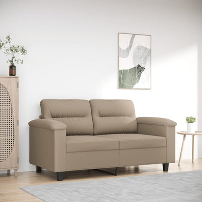 Tweezitsbank 120 Cm Microvezelstof 150 cm Taupe