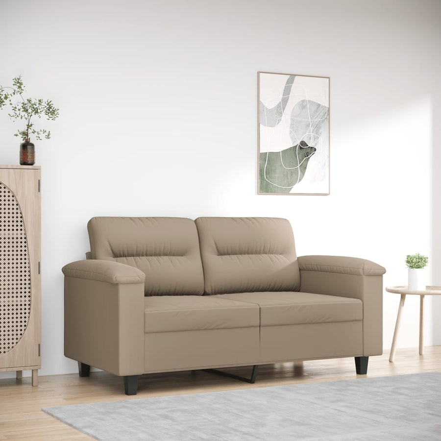 Tweezitsbank 120 Cm Microvezelstof 150 cm Taupe