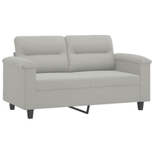Tweezitsbank Microvezelstof 120 cm Lichtgrijs