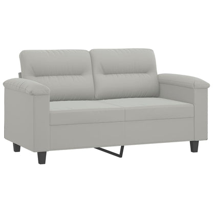 Tweezitsbank Microvezelstof 120 cm Lichtgrijs