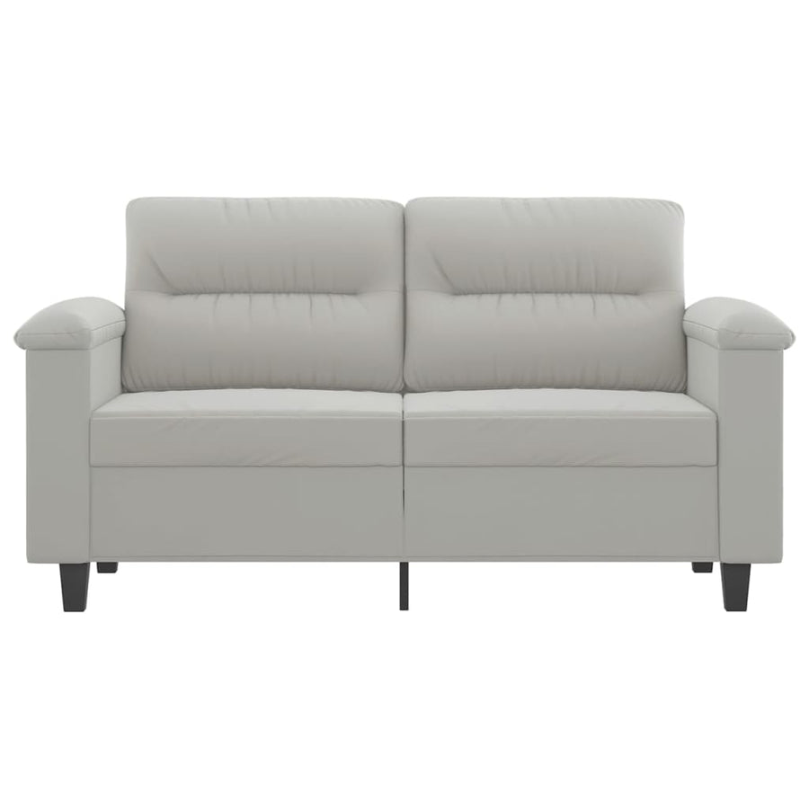 Tweezitsbank Microvezelstof 120 cm Lichtgrijs