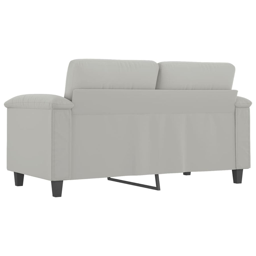 Tweezitsbank Microvezelstof 120 cm Lichtgrijs