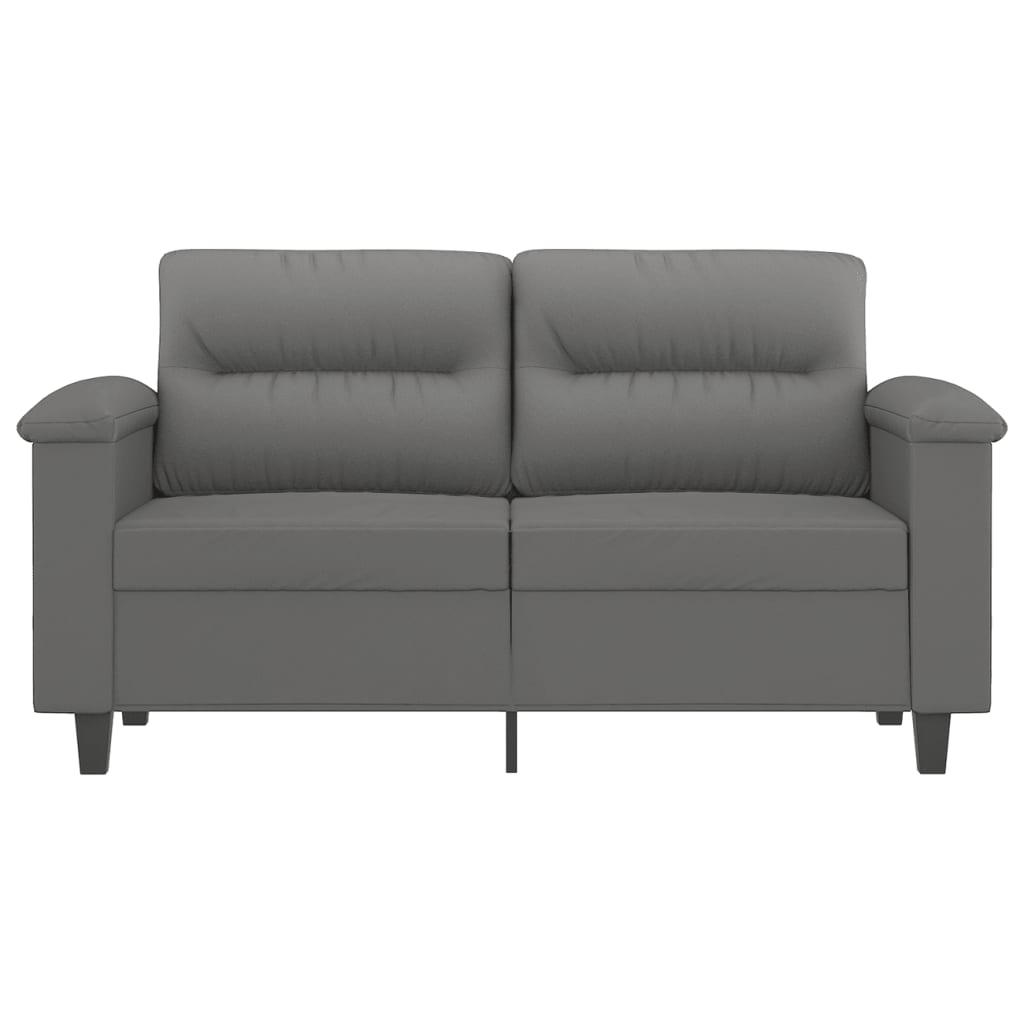 Tweezitsbank Microvezelstof 120 cm Donkergrijs
