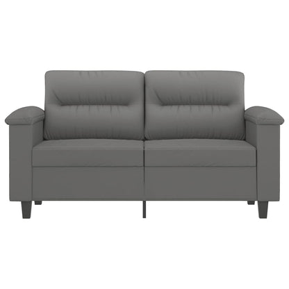 Tweezitsbank Microvezelstof 120 cm Donkergrijs