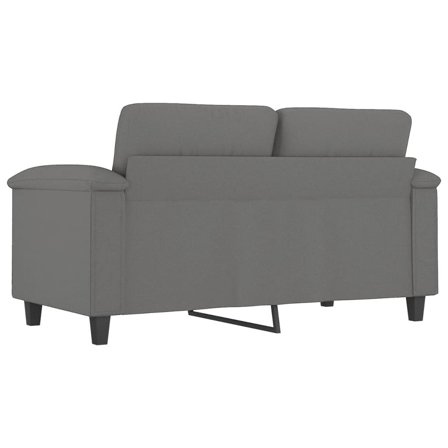 Tweezitsbank Microvezelstof 120 cm Donkergrijs