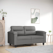 Tweezitsbank Microvezelstof 120 cm Donkergrijs