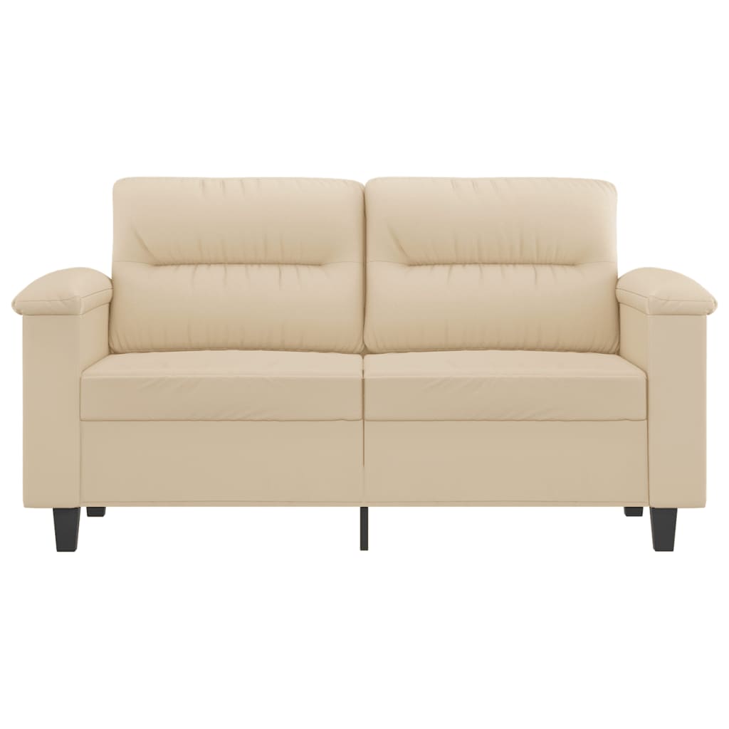 Tweezitsbank Microvezelstof 120 cm Crème