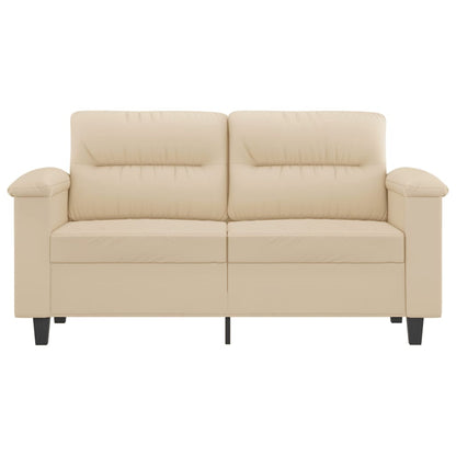 Tweezitsbank Microvezelstof 120 cm Crème