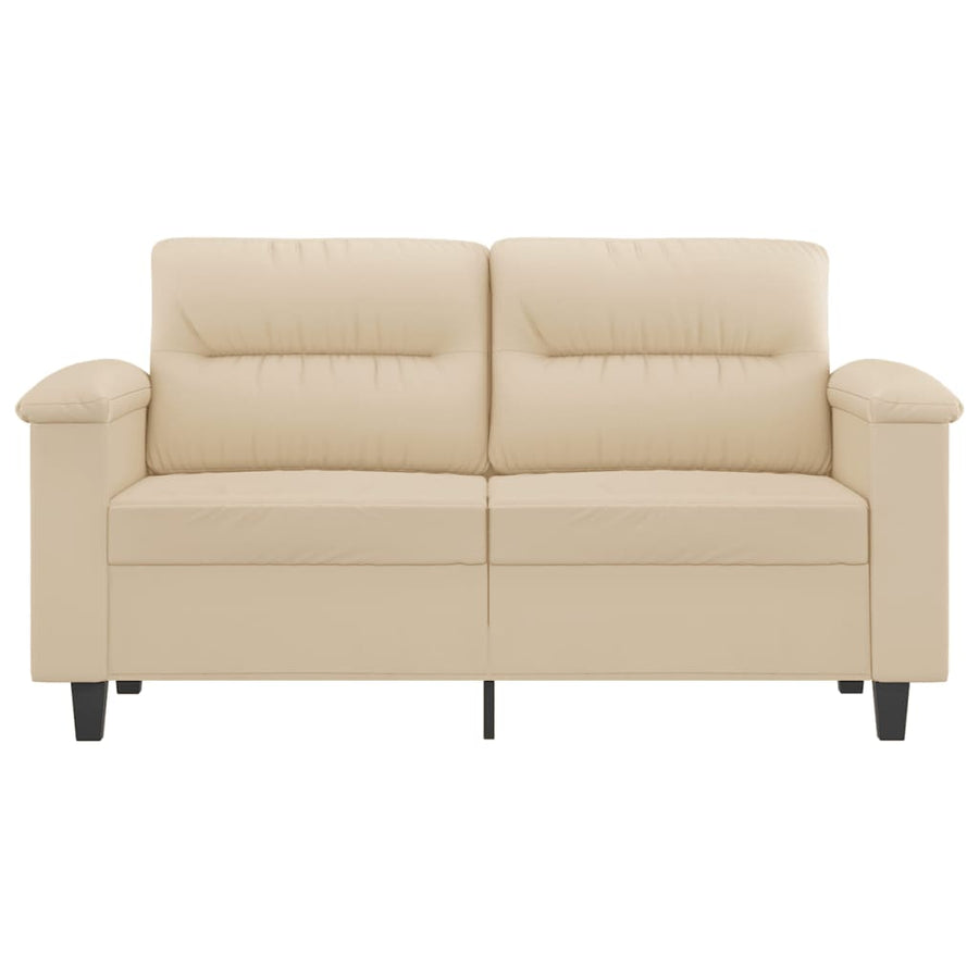 Tweezitsbank Microvezelstof 120 cm Crème