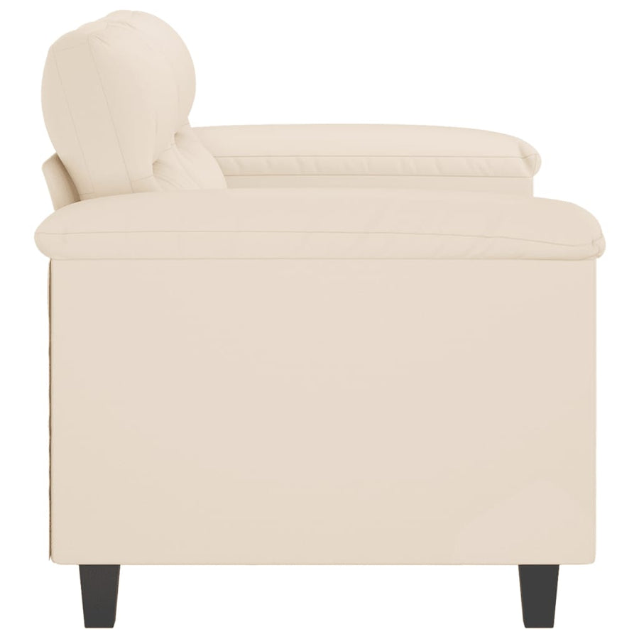 Tweezitsbank Microvezelstof 120 cm Beige