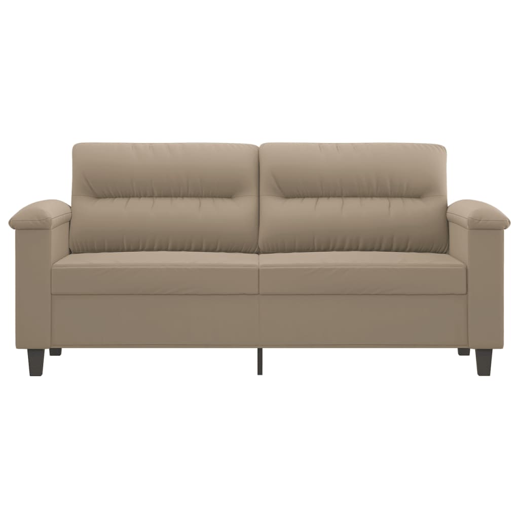 Tweezitsbank Microvezelstof 140 cm Taupe