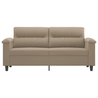 Tweezitsbank Microvezelstof 140 cm Taupe