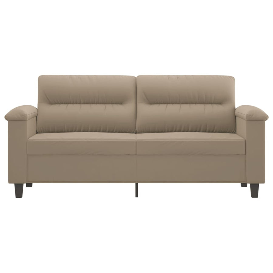 Tweezitsbank Microvezelstof 140 cm Taupe