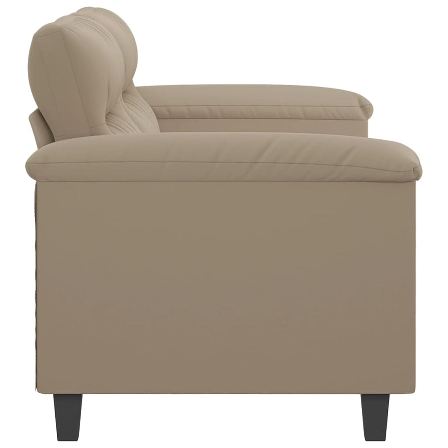 Tweezitsbank Microvezelstof 140 cm Taupe
