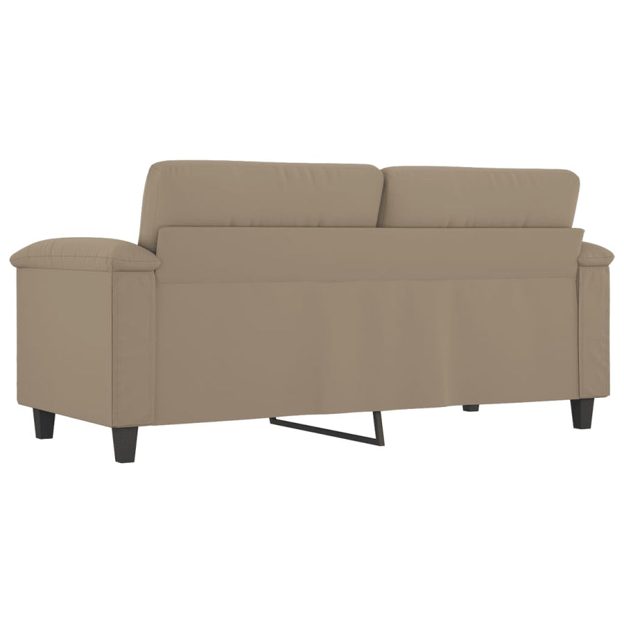 Tweezitsbank Microvezelstof 140 cm Taupe