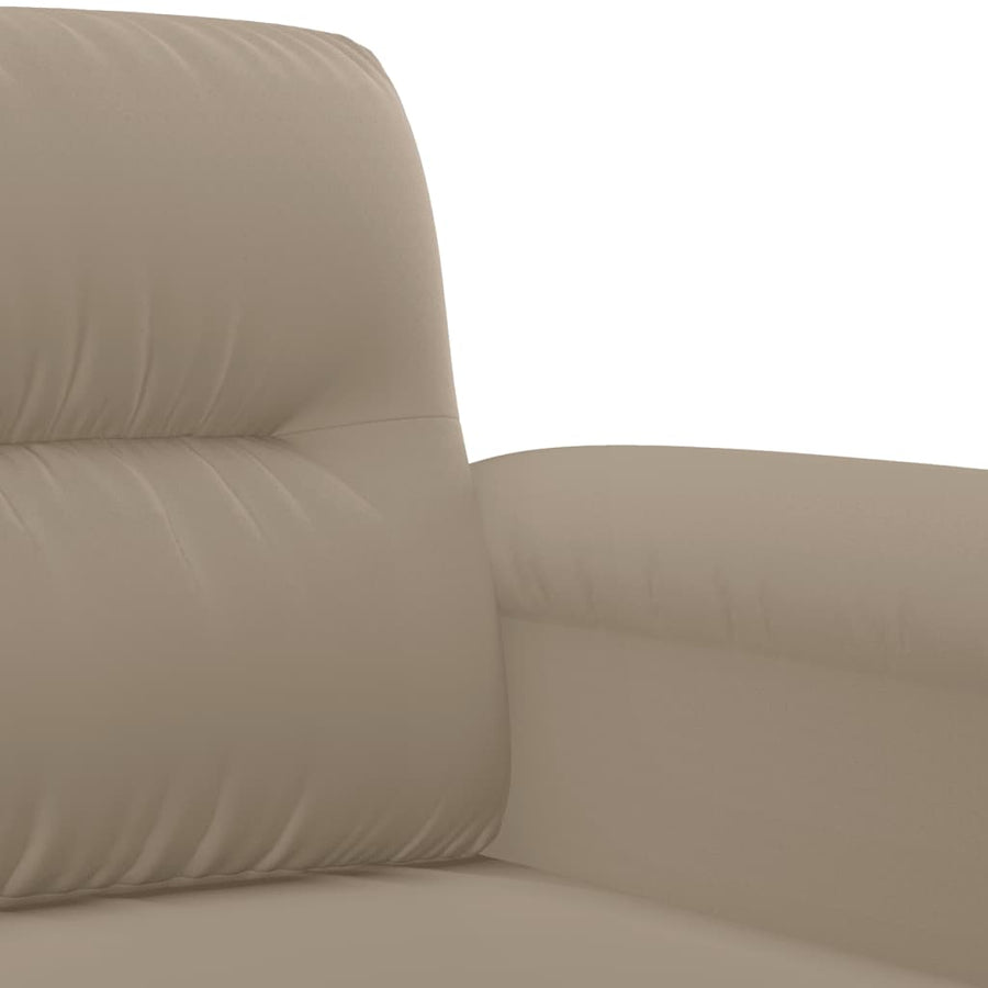 Tweezitsbank Microvezelstof 140 cm Taupe