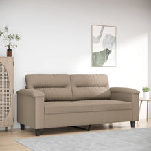 Tweezitsbank Microvezelstof 140 cm Taupe