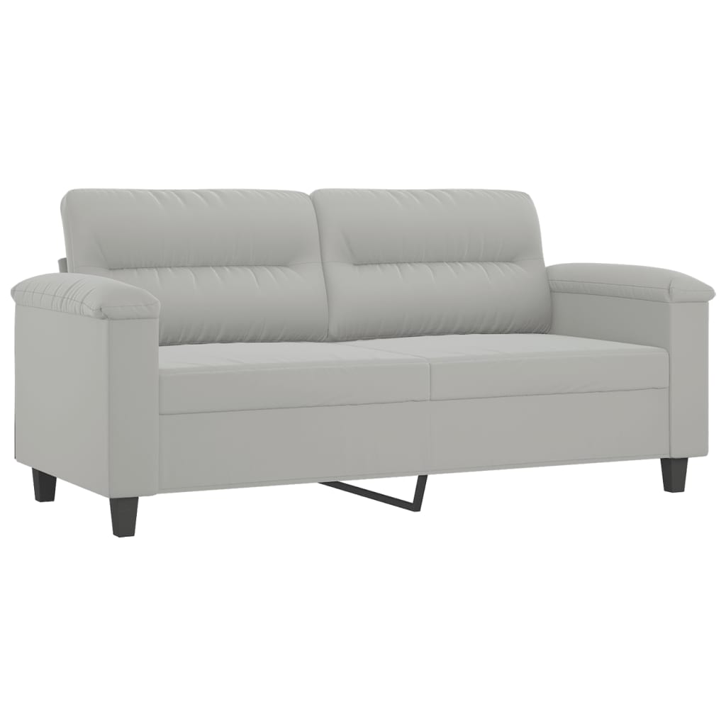 Tweezitsbank Microvezelstof 140 cm Lichtgrijs