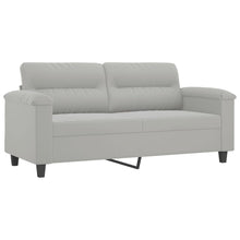 Tweezitsbank Microvezelstof 140 cm Lichtgrijs