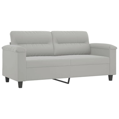 Tweezitsbank Microvezelstof 140 cm Lichtgrijs