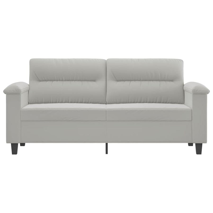 Tweezitsbank Microvezelstof 140 cm Lichtgrijs