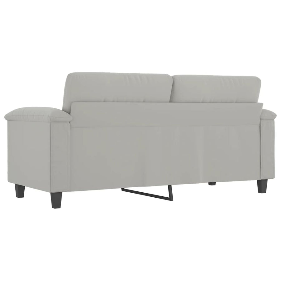 Tweezitsbank Microvezelstof 140 cm Lichtgrijs