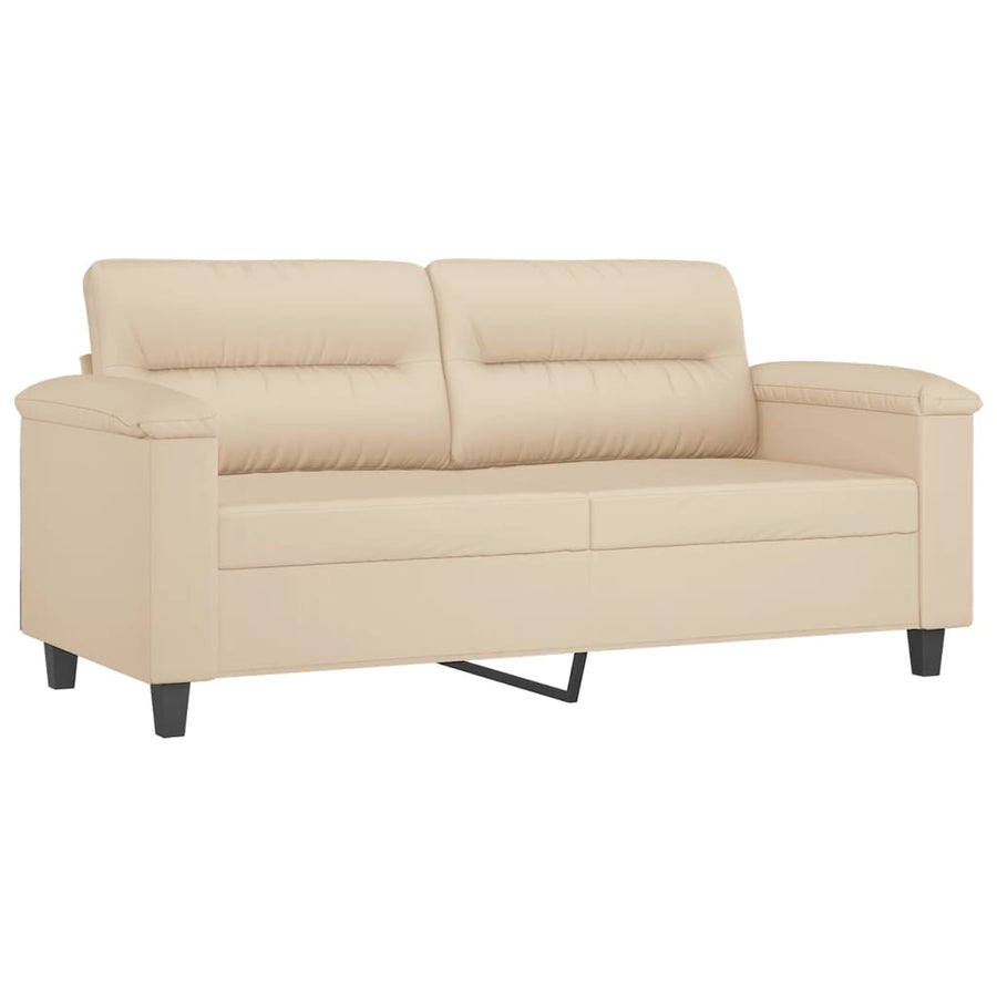 Tweezitsbank Microvezelstof 140 cm Crème