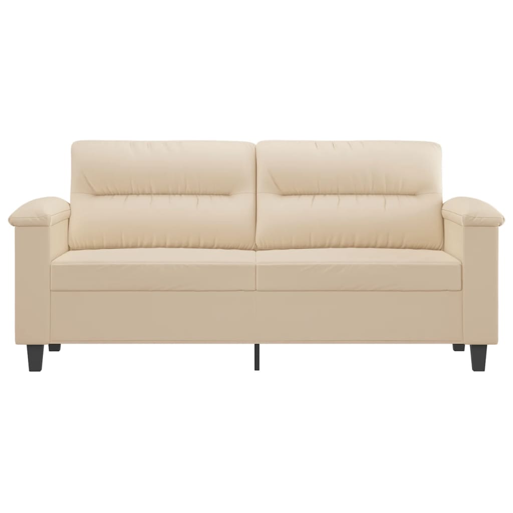 Tweezitsbank Microvezelstof 140 cm Crème