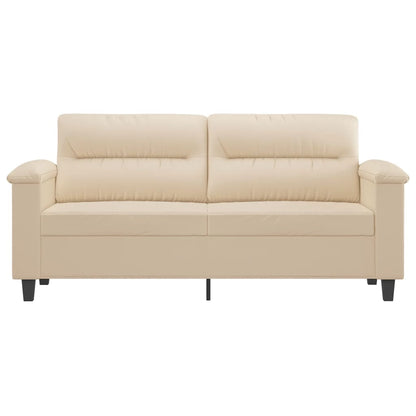 Tweezitsbank Microvezelstof 140 cm Crème