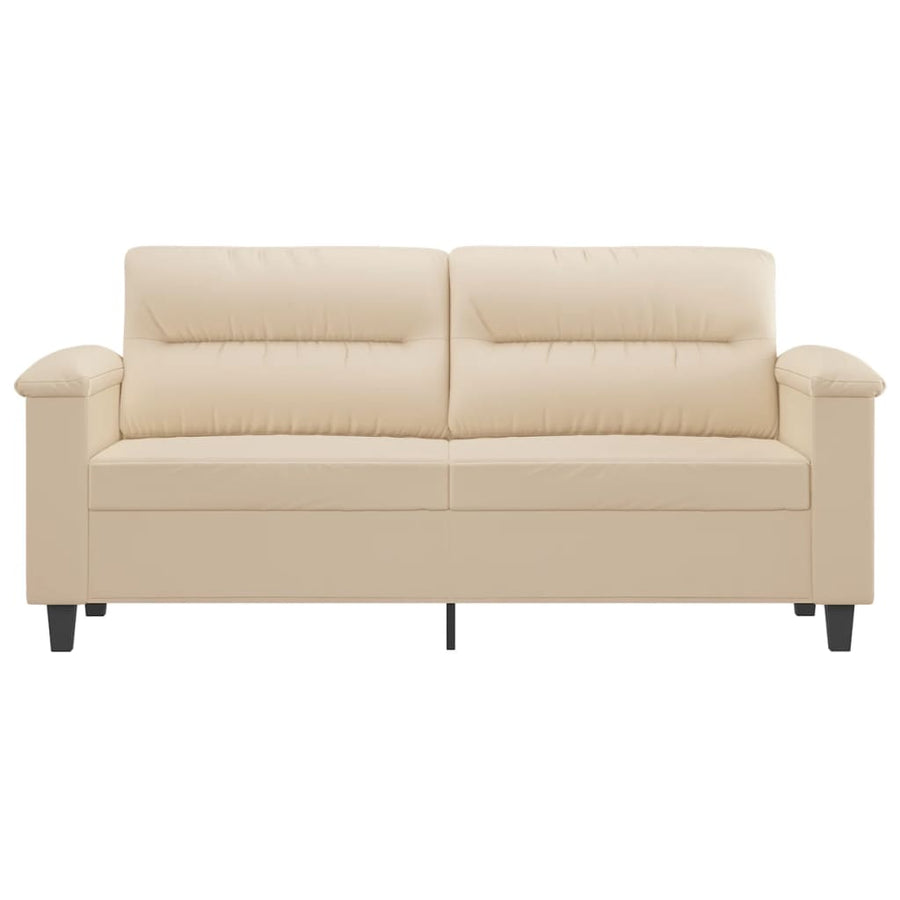 Tweezitsbank Microvezelstof 140 cm Crème