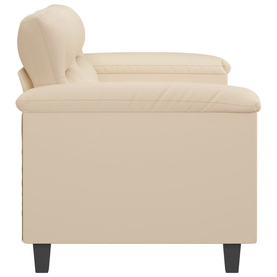 Tweezitsbank Microvezelstof 140 cm Crème